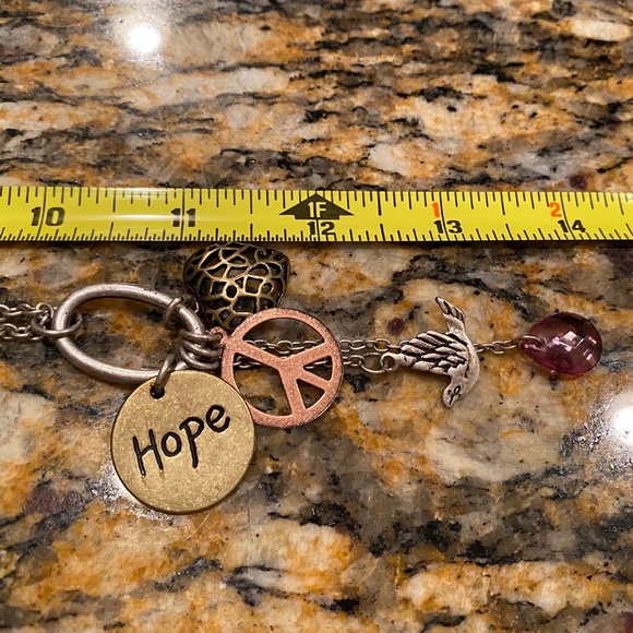 3/$30 Dove peace hope love necklace - Picture 13 of 14